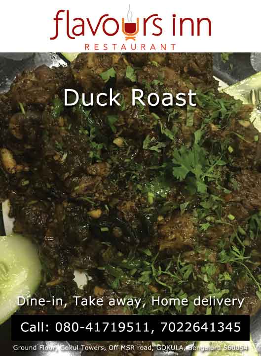 Flavours Inn, Gokula, Bangalore - Duck Roast