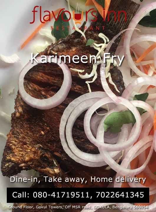Flavours Inn, Gokula, Bangalore - Karimeen Fry