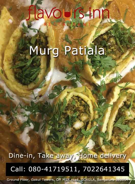 Flavours Inn, Gokula, Bangalore - Murg Patiala