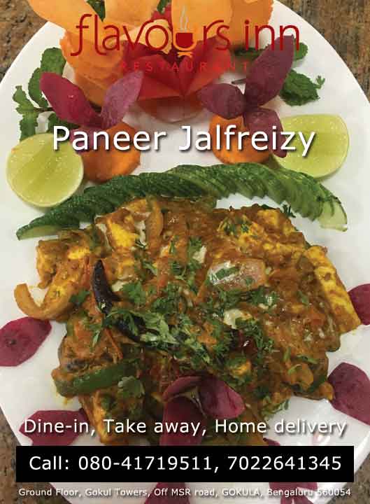 Flavours Inn, Gokula, Bangalore - Paneer Jalfreizy