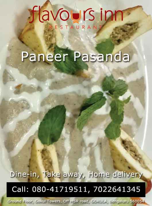 Flavours Inn, Gokula, Bangalore - Paneer Pasanda